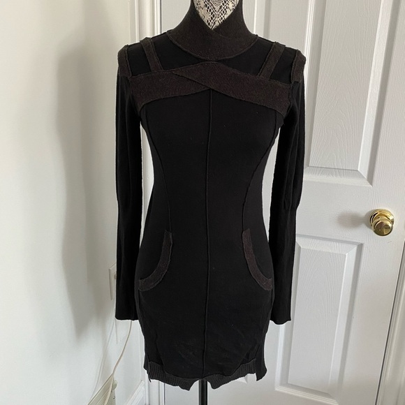 All Saints Dresses & Skirts - All Saints sweater dress wool angora two tone EUC